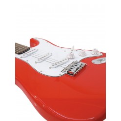 DIMAVERY ST-203 E-Guitar, red